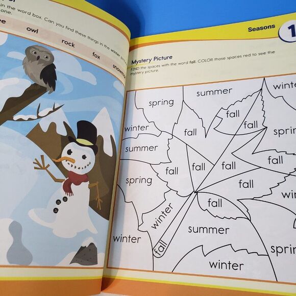 Sylvan Kindergaten Preschool Workbooks Word Game Reading Readiness PB Homeschool - Picture 8 of 13